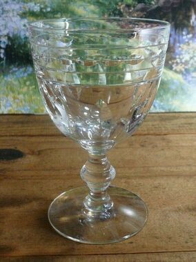 Vintage Val St Lambert Crystal Kent York Water Goblet (s) 5 1/2" Belgium
